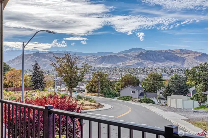View of the mountains and river