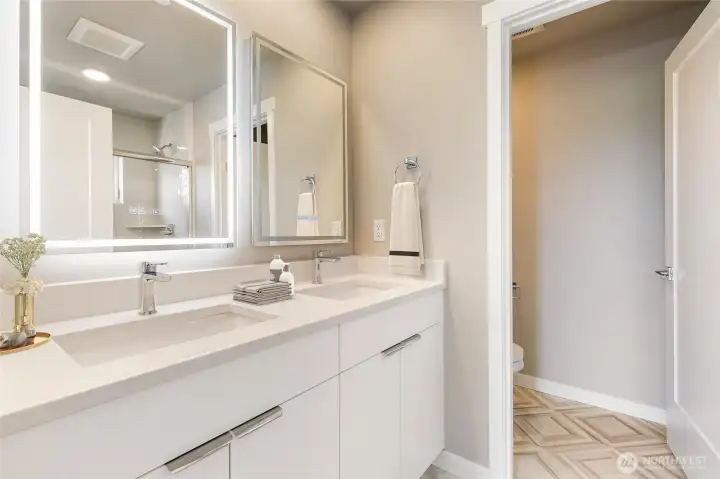 Primary ensuite.   Pic for reference of like unit. 552 Northview is under construction. (Pic is virtually staged)