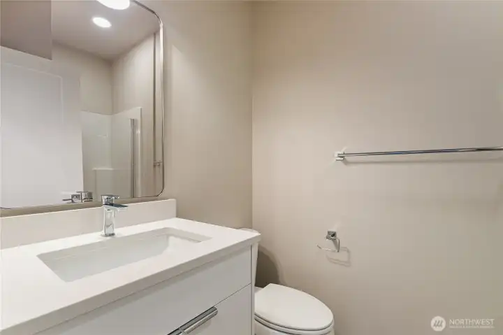 3/4 bath on main floor.  Pic for reference of like unit. 552 Northview is under construction.