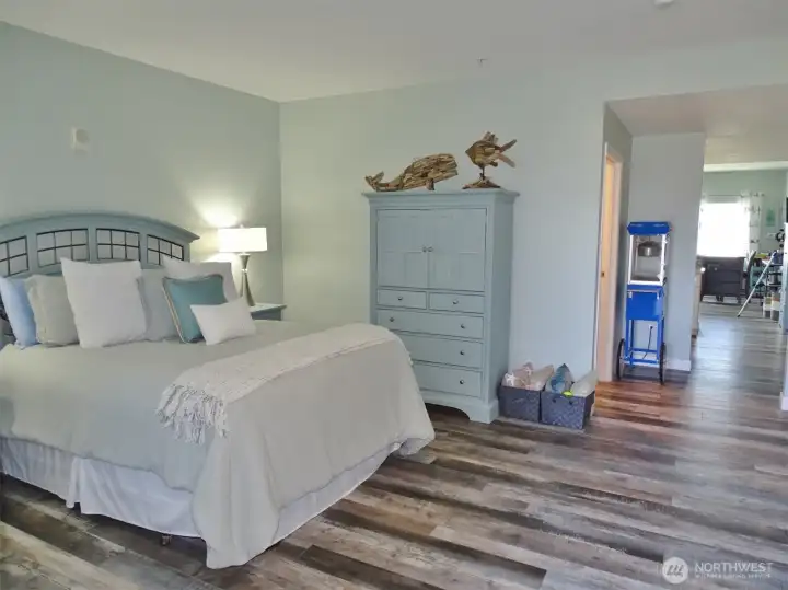 Open Bedroom leading into the Great Room.