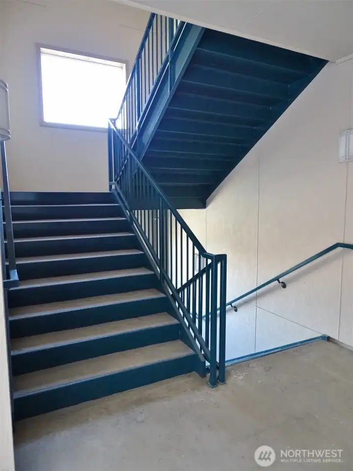 Stairwell...one on the south and north sides of the building.