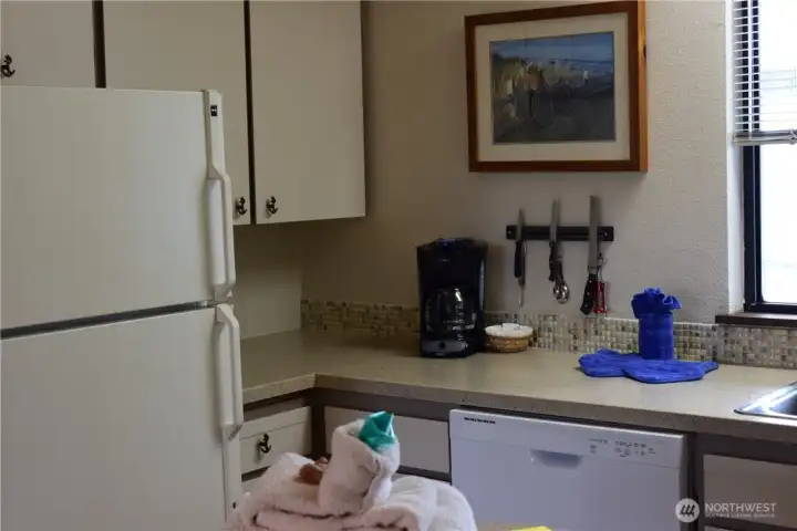 Kitchen is well equipped with everything you need.