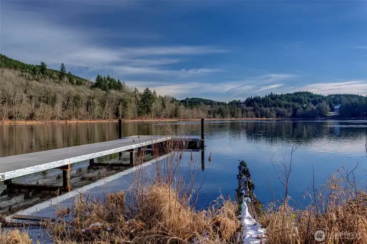 Community Dock.  The trail to the dock is just steps away from this lot.