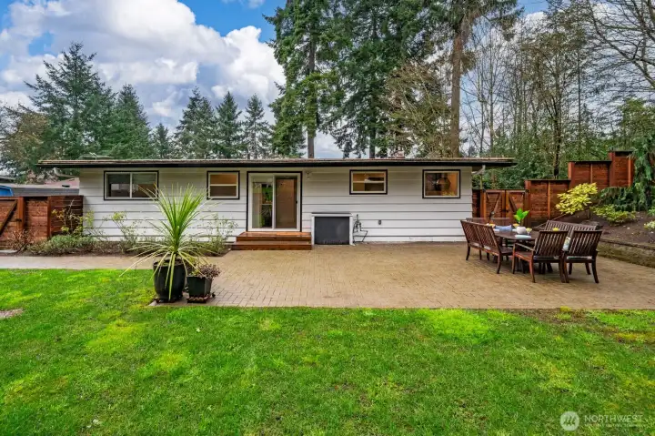 Backyard lower level