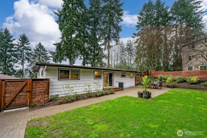 Backyard second terrace