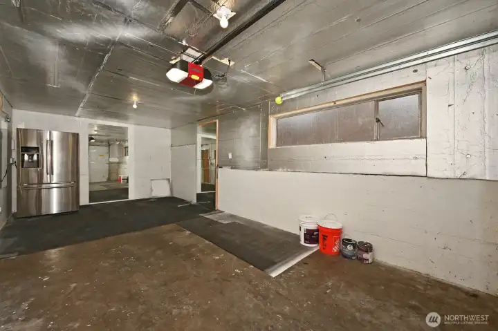 Garage with second fridge