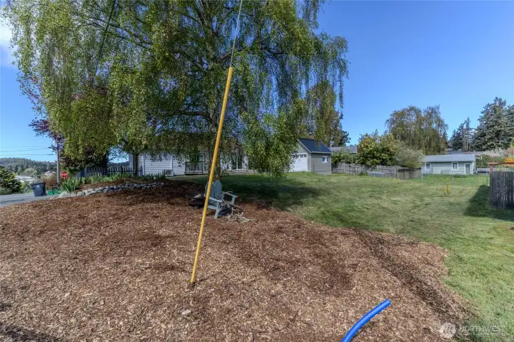 Water and sewer are stubbed in - ready to go. Power in the street.