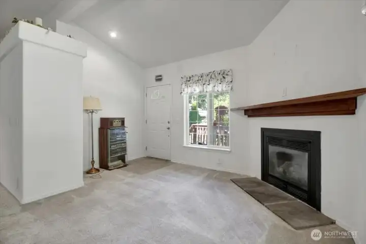 Living room viewing front door