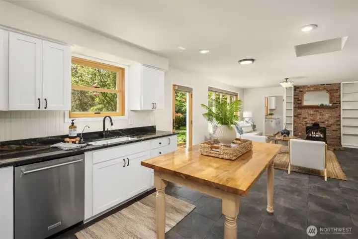 Main House Kitchen and Family Room