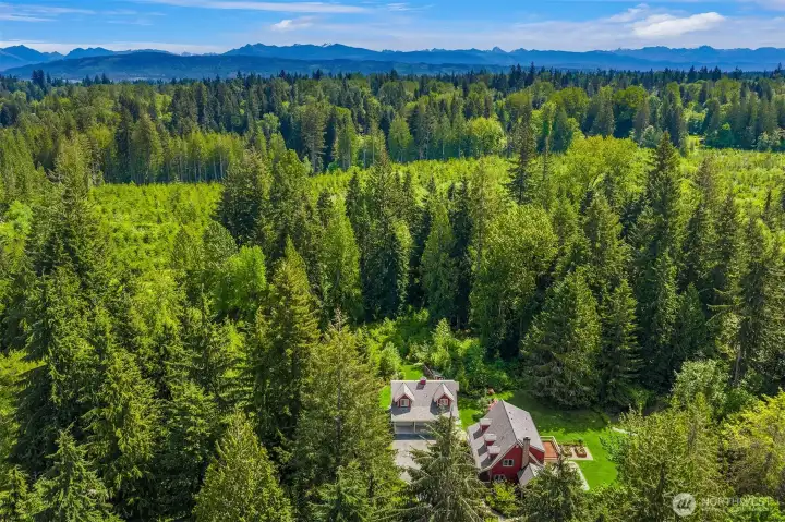 Lush and stunning landscape surrounds this beautiful property