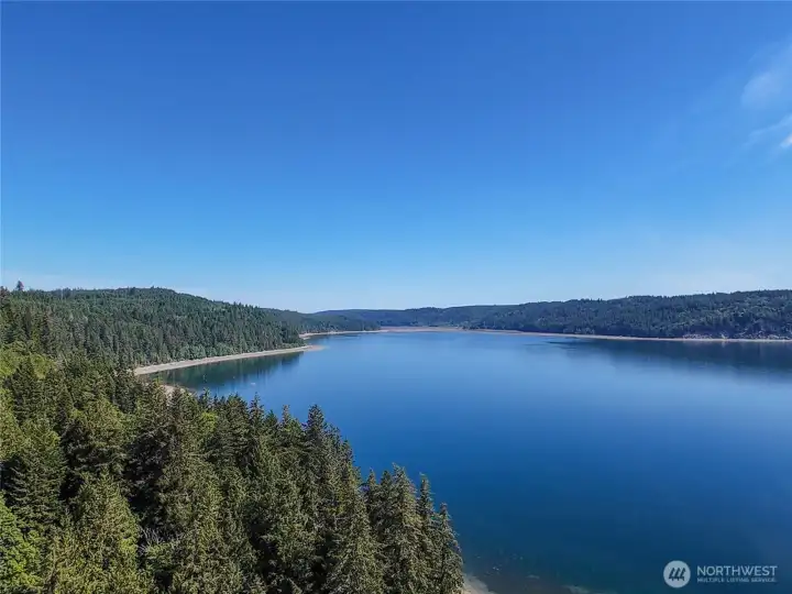 View to the N up Dabob Bay. View to the N up Dabob Bay.