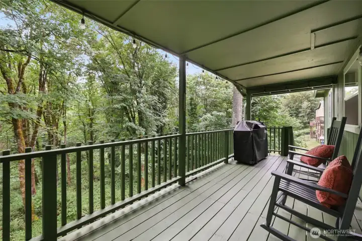 Deck off main floor Deck off main floor