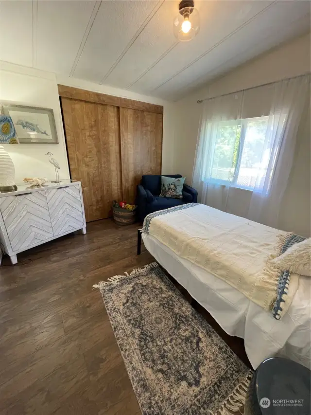 Both guest bedrooms are at the opposite end of home from the master bedroom.
