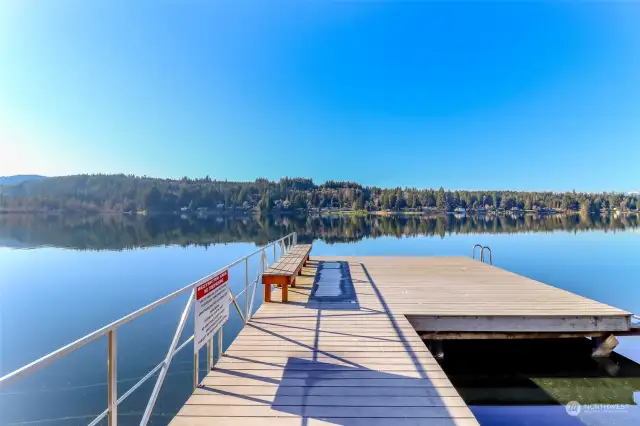 Launch your boat at the public park and then come to the private dock exclusively for Dockside residents