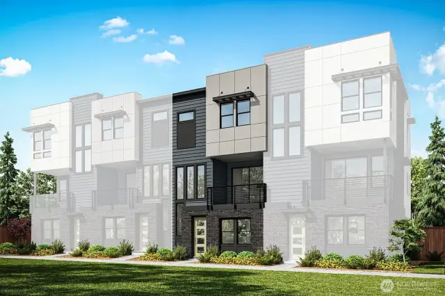 Exterior rendering (Facade, Ext Colors, Interior Photos & Floor Plans for illustrative purposes only. Actual Facade, Ext Colors, Interiors & Floor Plans may differ.)