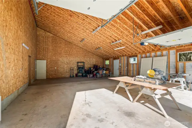 A hobbyist's dream space with room for all of your passions and projects.