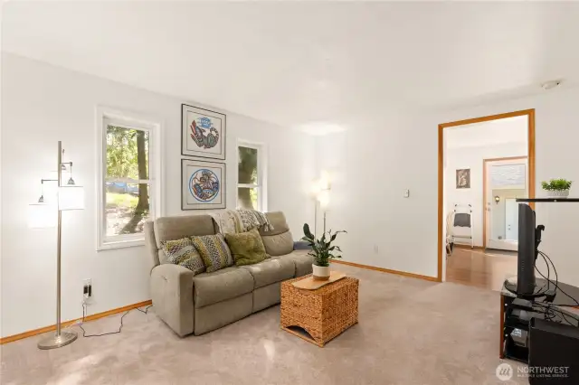 Your living room, dining room and kitchen are just steps away for great flow and convenience