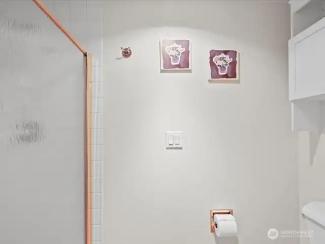 Shower area off primary bedroom.