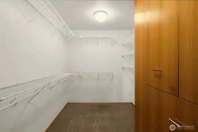 Dream walk-in closet with custom built-ins