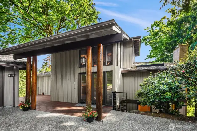 Iconic NW Architecture in the cherished Ellis Pond community of Mercer Island - Welcome Home!