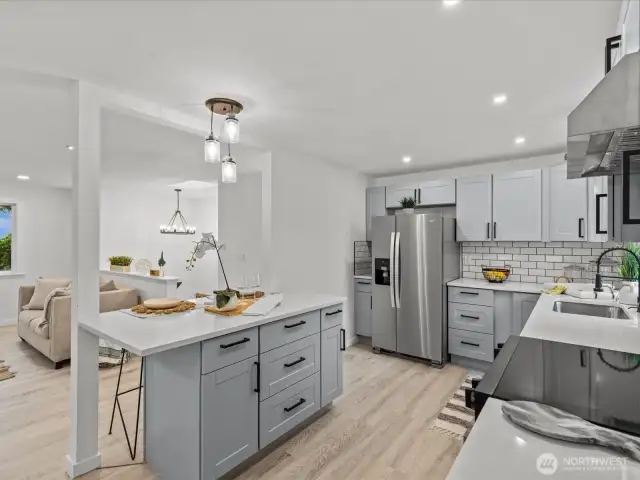 Brand new SS appliances.