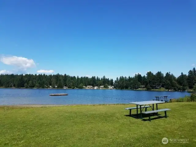 Florence Lake - have a picnic then swim to the floating dock!