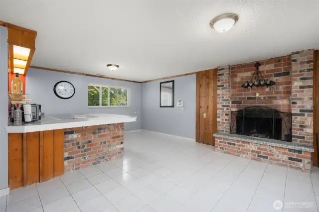 Lower level rec-room/wet bar