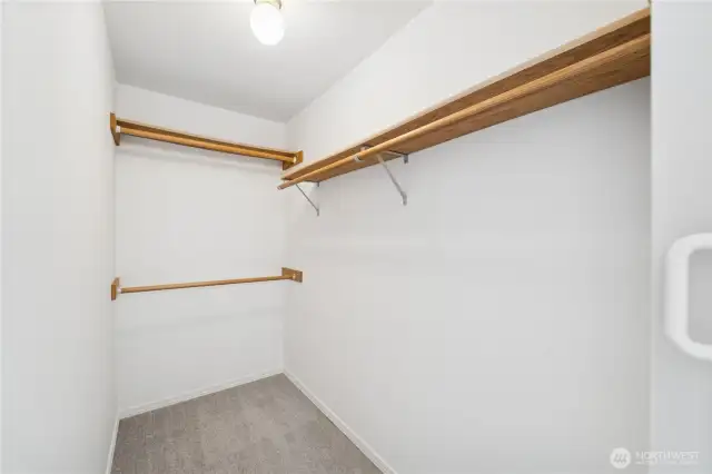 Primary walk-in closet
