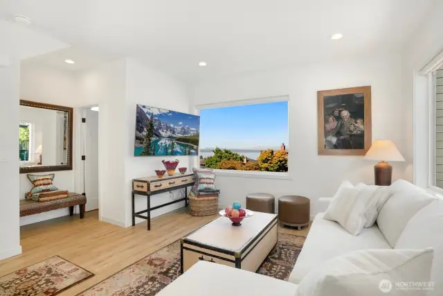 living room with view