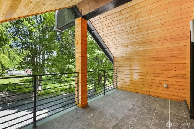 Private deck off primary for your morning coffee