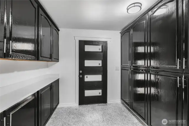 Utility room and access to deck