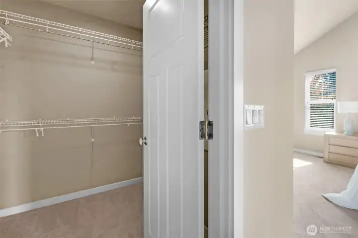 Master bedroom closet