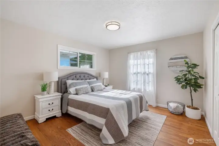 One of the lovely bedrooms with plenty of room to be comfortable