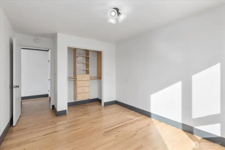 1 of 2 Bedrooms. Light & Bright Views to wake up too or work from.