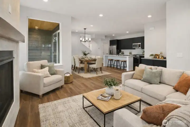 Photos, plans and elevations may be examples representing the community, community  amenities, homes or artist’s renderings that may not accurately represent the actual  condition of a homesite or home as constructed, and may also contain options and  upgrades which are not included in the sale. Trailside Homes reserves the right to make  changes to floor plans, specifications, dimensions, design and elevations without prior  notice. Stated dimensions and square footage, if applicable, are estimated and should  not be used as representations of the home’s actual size