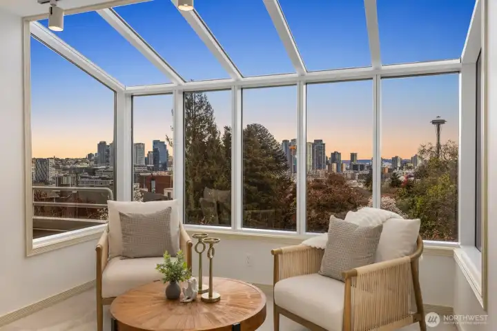 Views are protected by the park directly to the South.