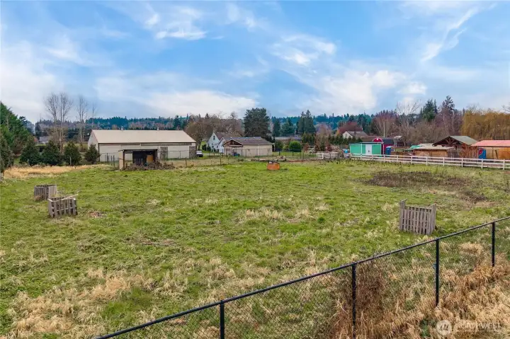 Fully fenced pasture