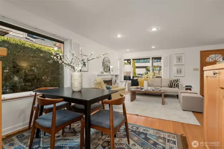 Another large window brings light into the house.