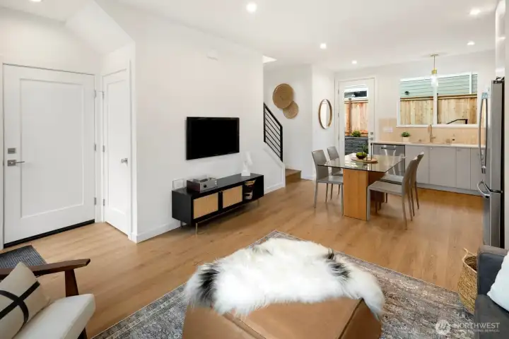 Open concept main living area.