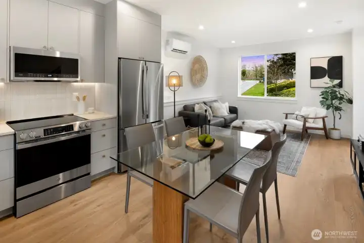 Well appointed kitchen with Abodian cabinetry.