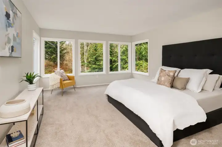 Spacious primary suite.