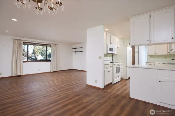 Looking towards front of living room