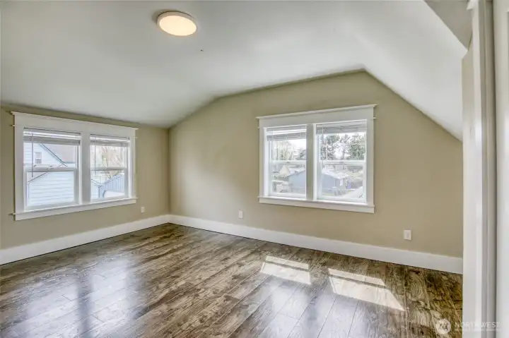 Second primary bedroom with tons of natural light and a great cross breeze