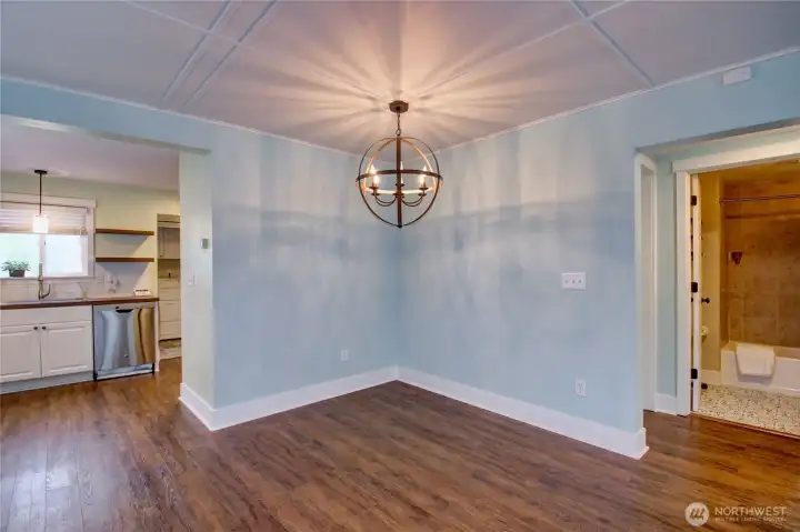 Dining room area just off of the kitchen.