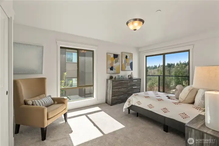 Guest bedroom 1 with balcony