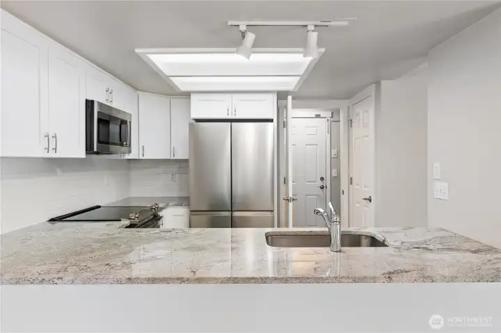Kitchen with large pantry
