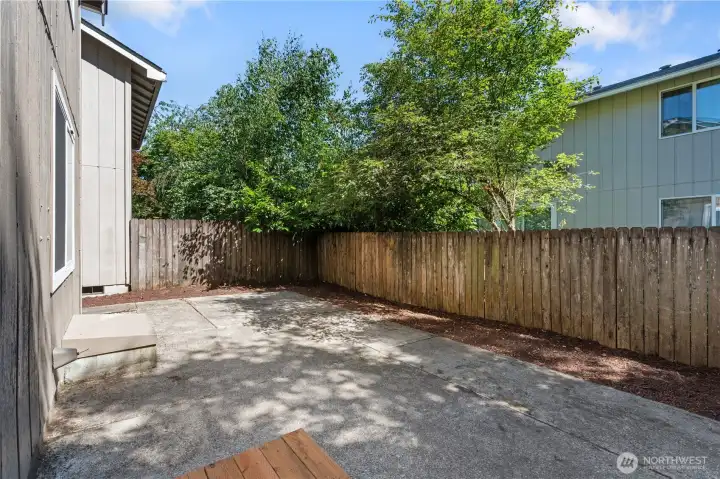 Backyard patio