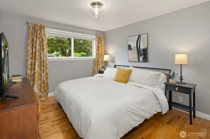 Primary bedroom with large closet.