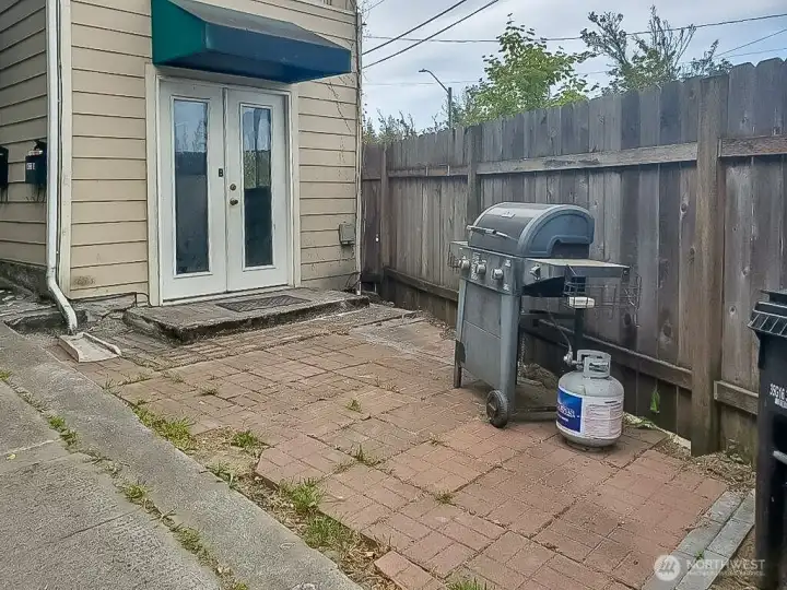 Private patio.