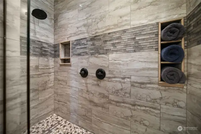 Primary Suite, Custom Tiled Shower